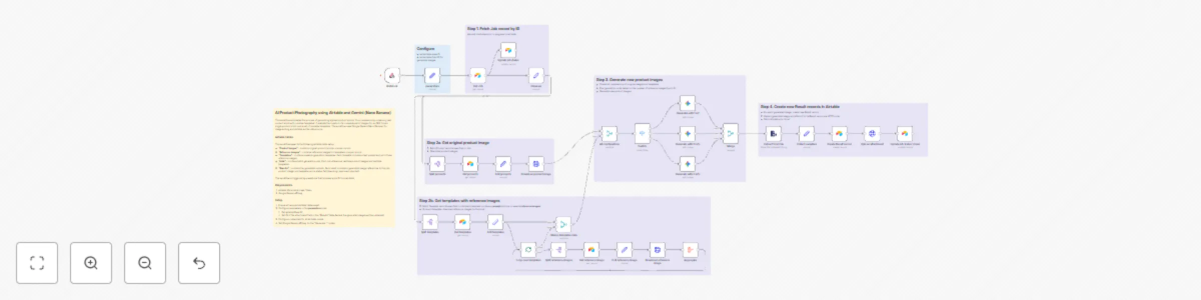 Workflow preview: Create stylized product photography with Airtable & Gemini Nano Banana