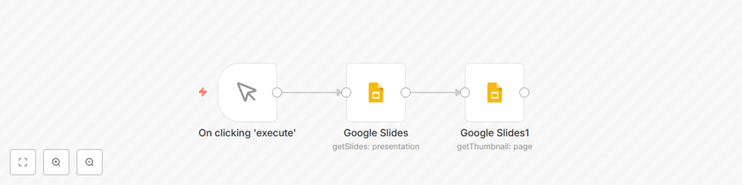 Workflow preview: Get all the slides from a presentation and get thumbnails of pages