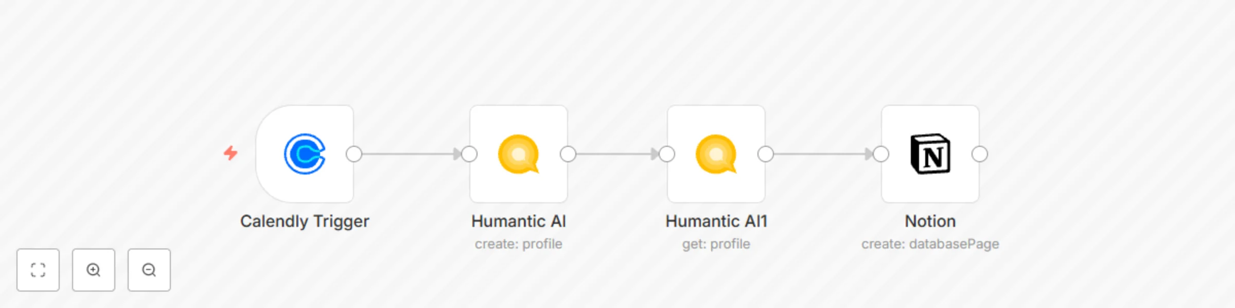 Workflow preview: Enrich and manage candidates data in Notion