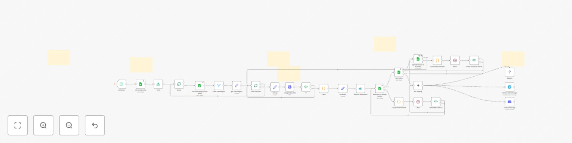 Workflow preview: Zip code-based business lead generation with Google Maps and Sheets