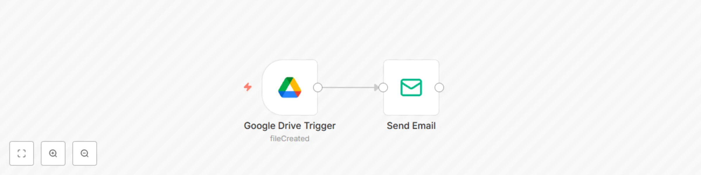 Workflow preview: Get email notifications for newly uploaded Google Drive files