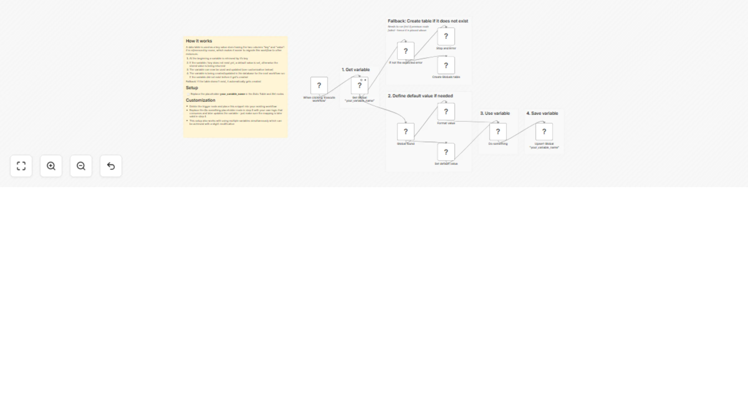 Workflow preview: Store variables between workflow runs using data tables as a key-value store