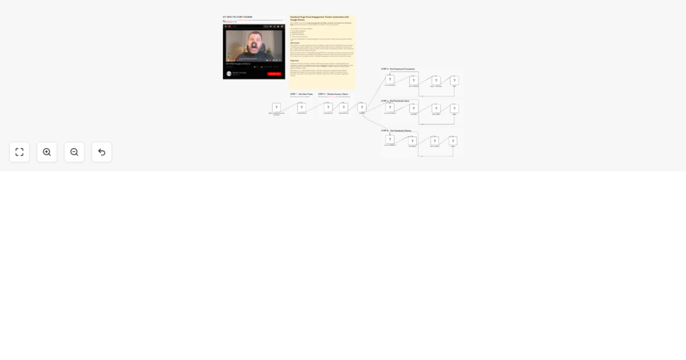 Workflow preview: Track Facebook Page post Engagement (Comments, Like, Shares) in Google Sheets