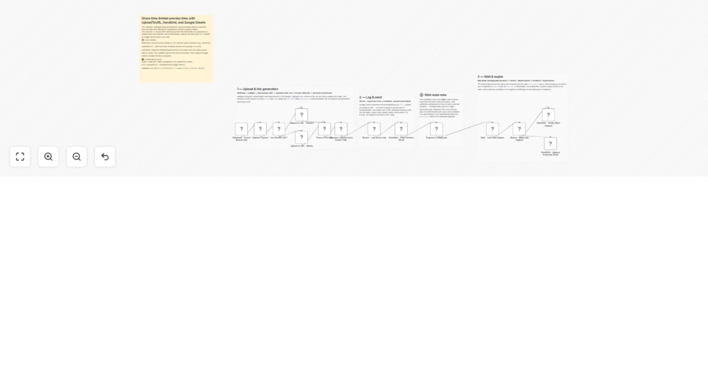 Workflow preview: Share time-limited preview links with UploadToURL, SendGrid, and Google Sheets