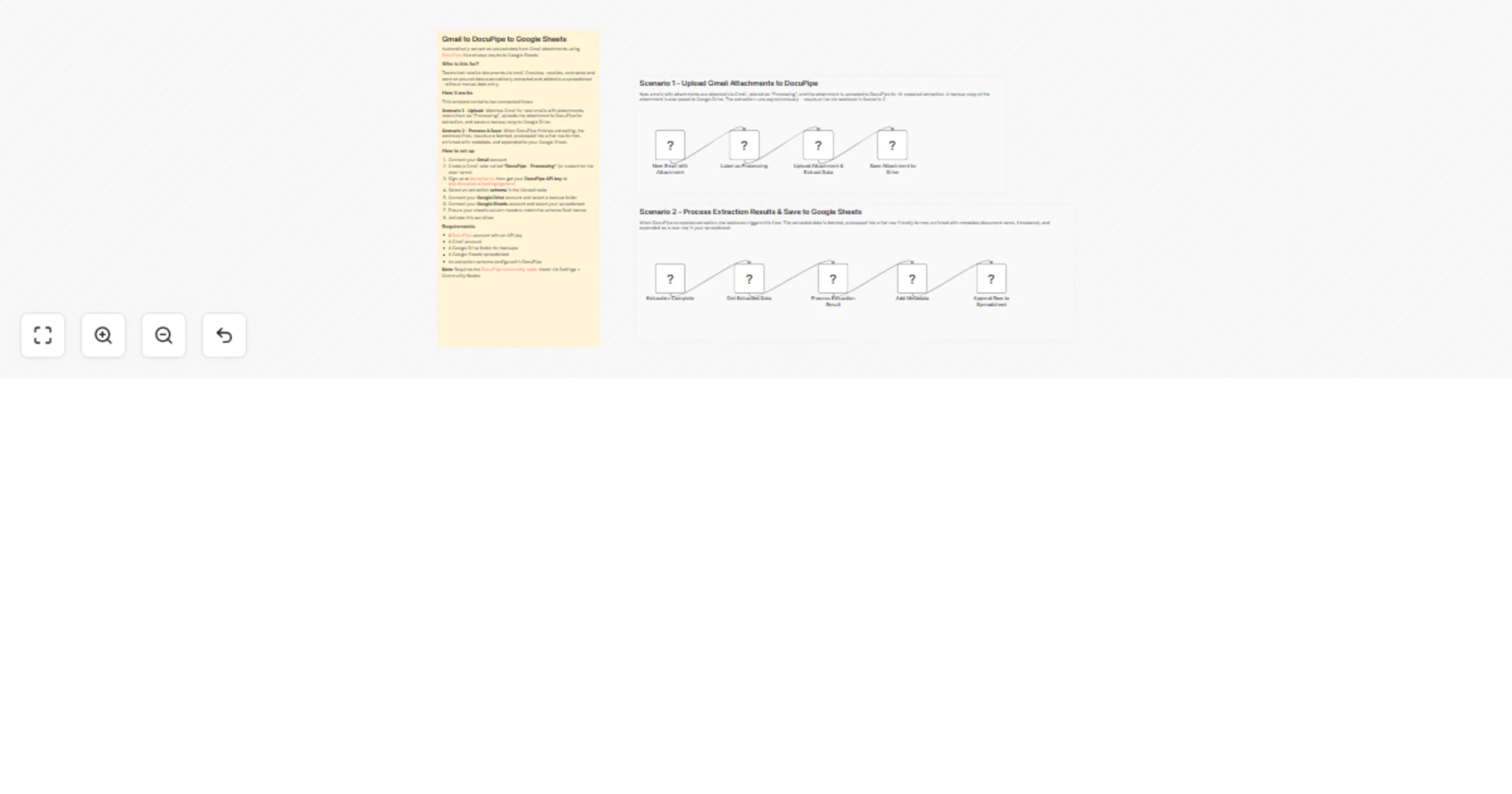 Extract data from Gmail attachments to Google Sheets using DocuPipe preview