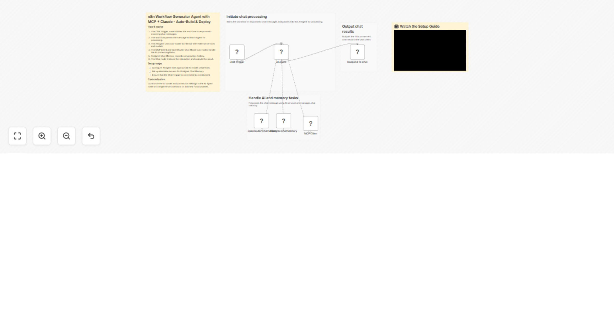 Generate n8n workflows from chat using MCP tools, Claude and Postgres