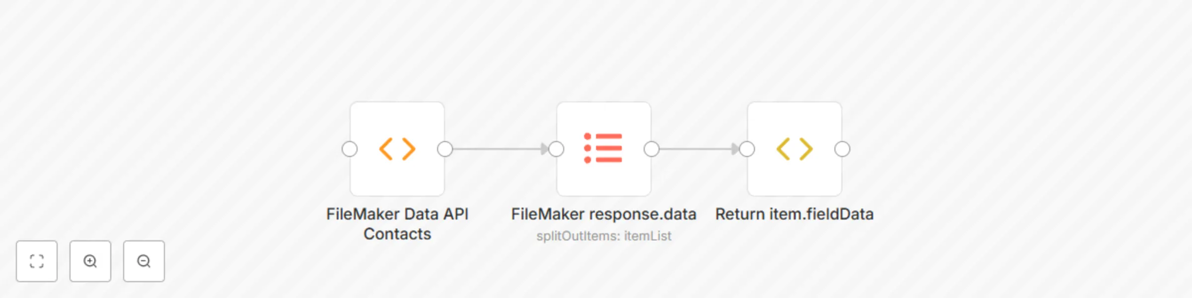 Workflow preview: Convert FileMaker Data API to flat file array