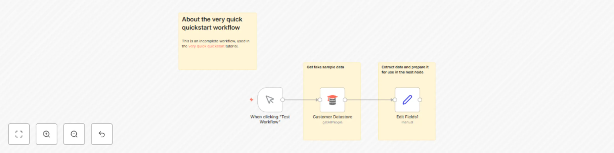 Workflow preview: Very quick quickstart