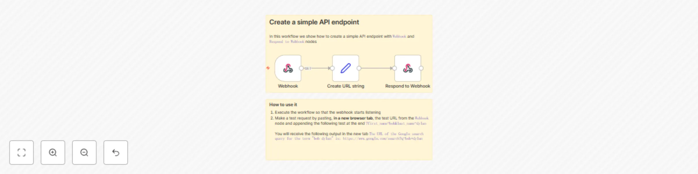 Workflow preview: Creating an API endpoint