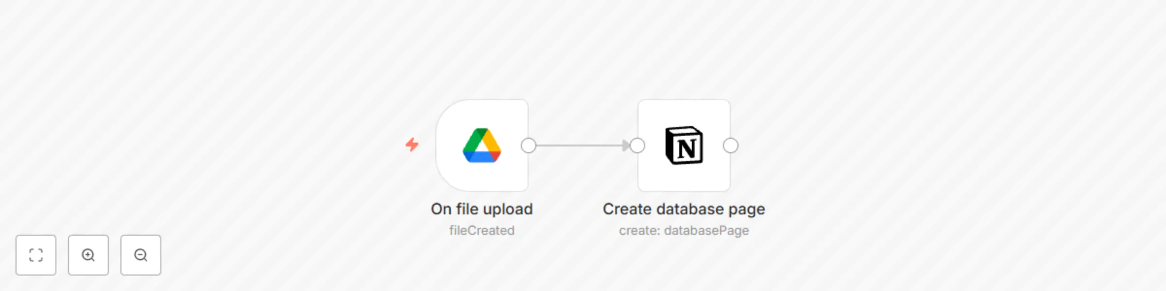 Send Google Drive files to Notion database preview