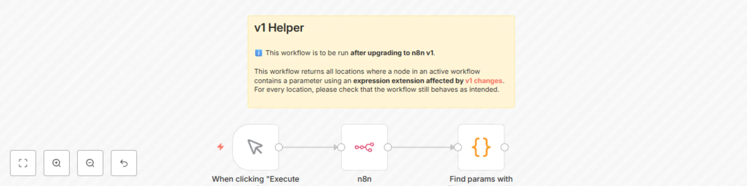 v1 helper - find params with affected expressions preview