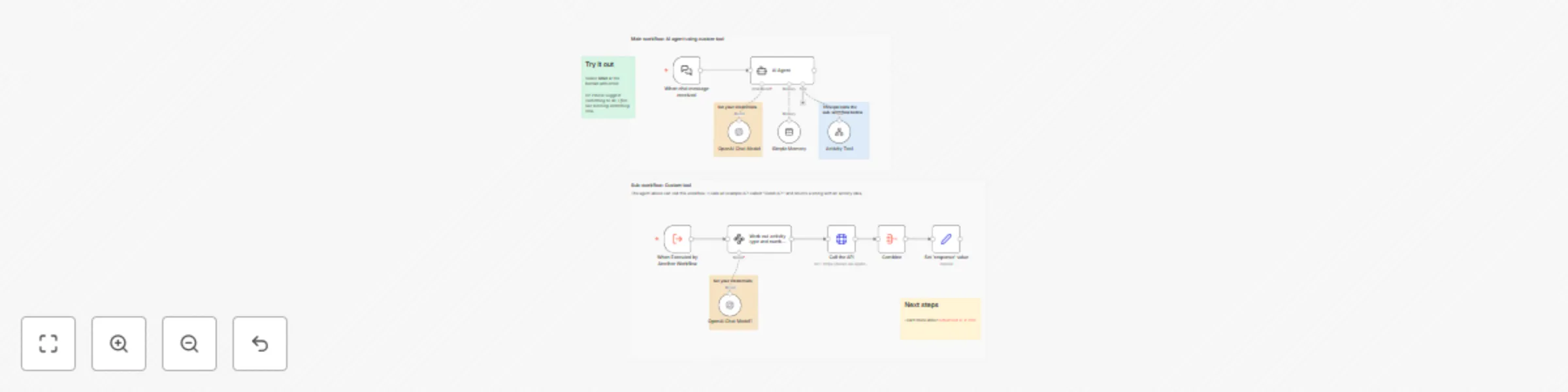 Workflow preview: Allow your AI to call an API to fetch data