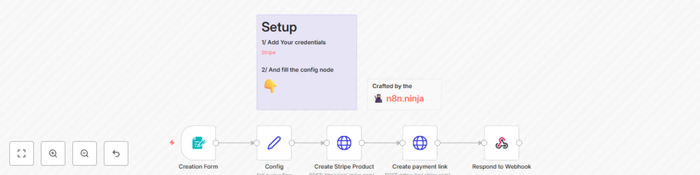 Workflow preview: Simplest way to create a Stripe payment link