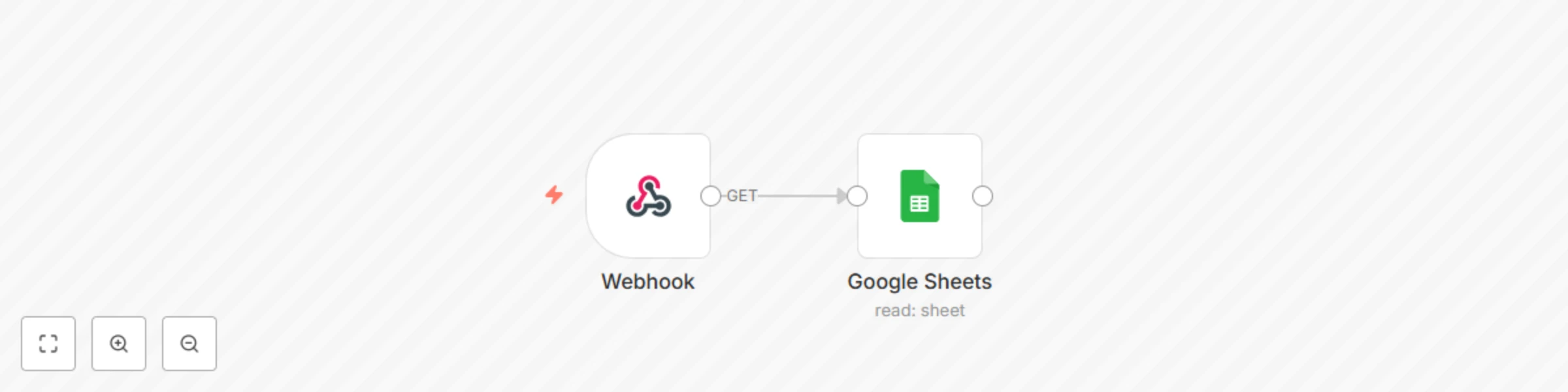 Workflow preview: Receive Google Sheet data via REST API