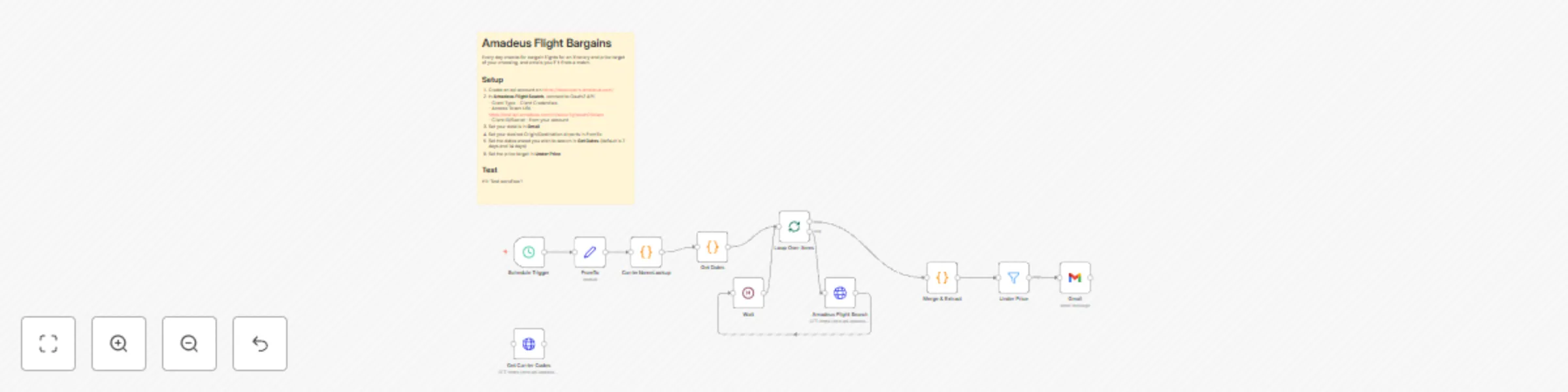 Workflow preview: Check for bargain flights and get notified using Amadeus and Gmail