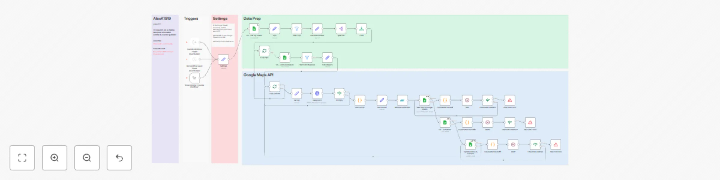 Workflow preview: Generate leads with Google Maps