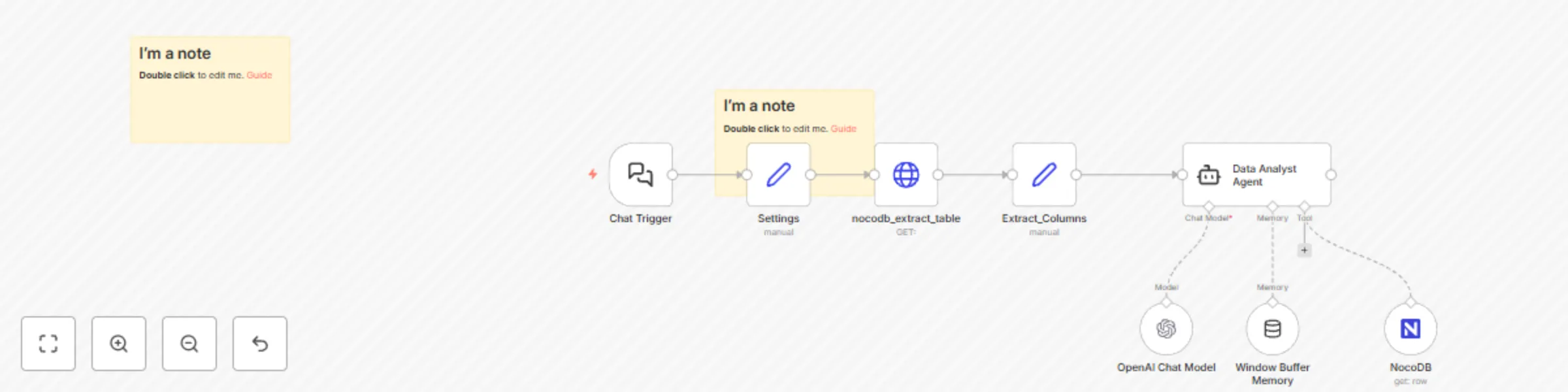 Workflow preview: AI data analyst agent and visualization agent for large spreadsheets