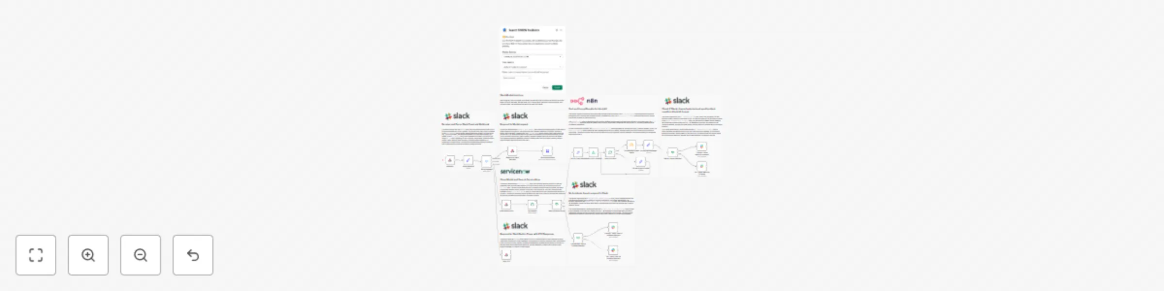 Workflow preview: List recent ServiceNow incidents in Slack using pop up modal
