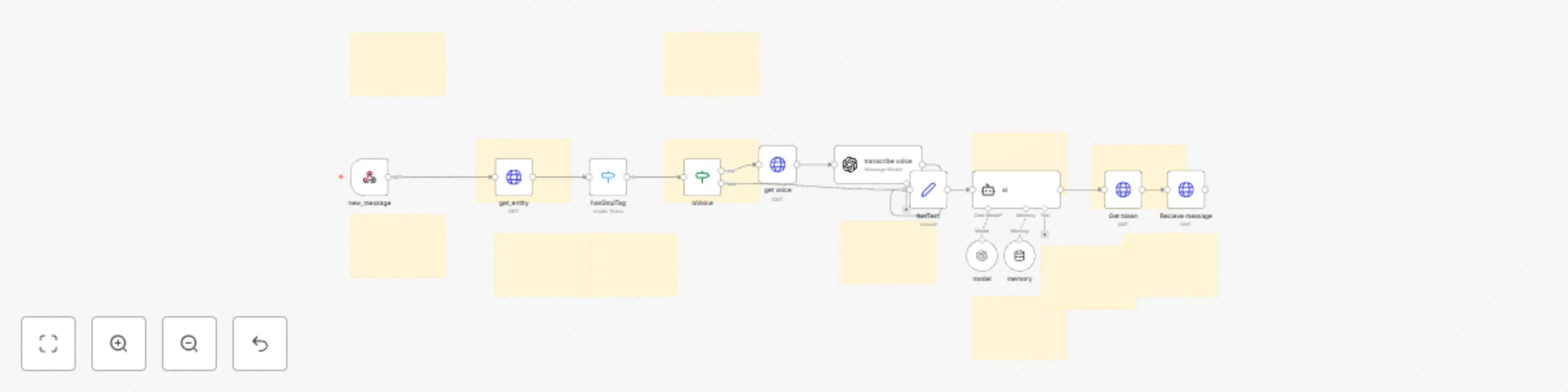 Workflow preview: Connect AI to any chats in Kommo