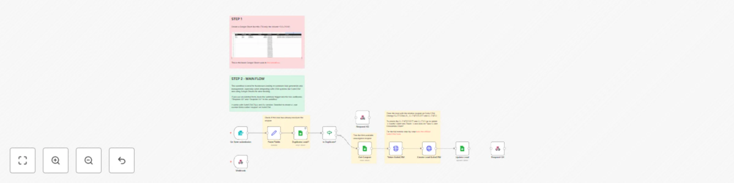 Drive-to-store lead generation (with coupon) with Google Sheets & SuiteCRM preview