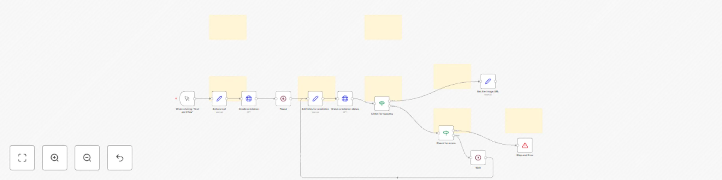 Workflow preview: Generate images from text prompts with Google Imagen 3 via Replicate API