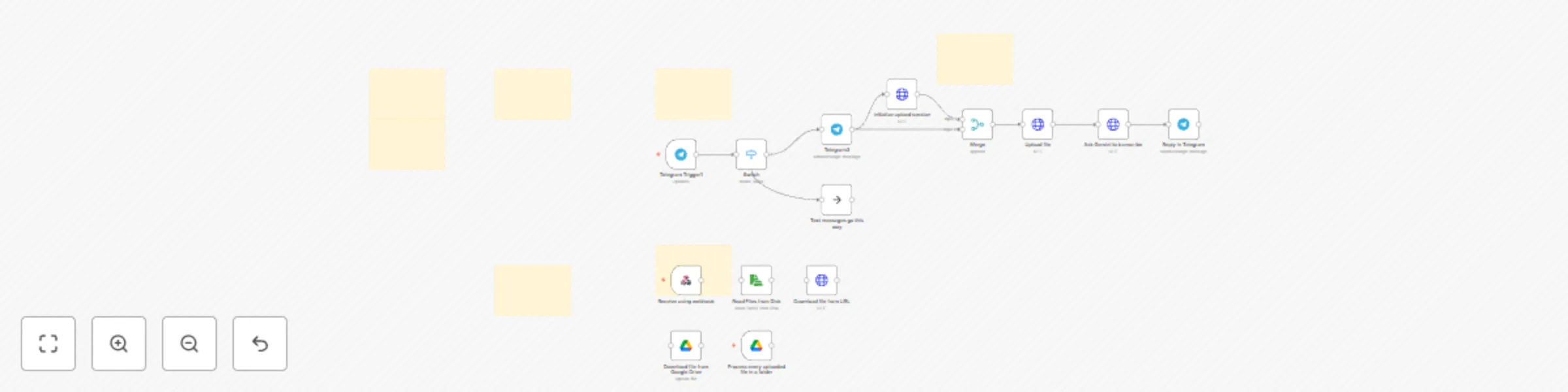 Workflow preview: Transcribe audio files with Google Gemini and Telegram