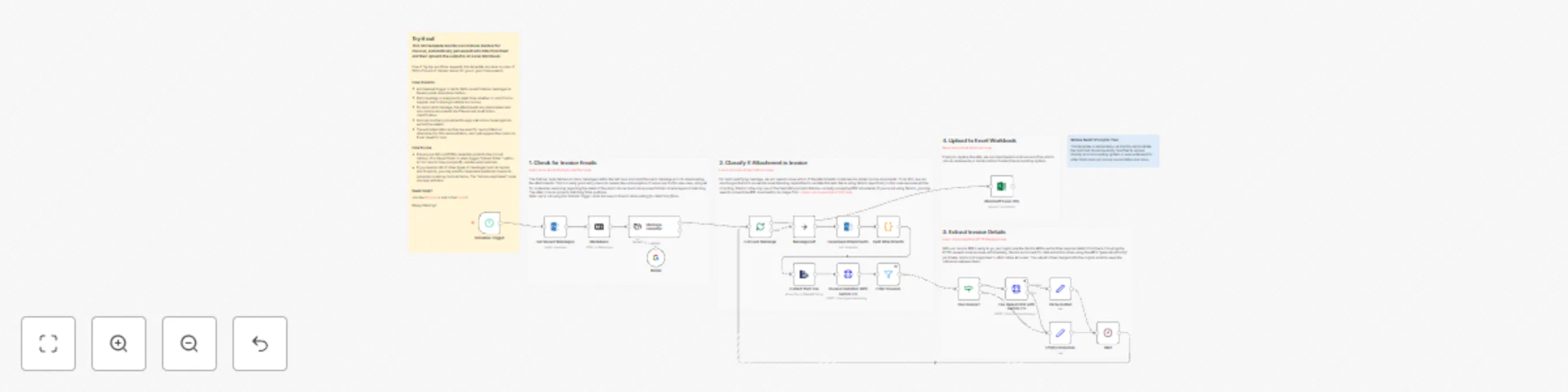 Workflow preview: Parse incoming invoices from Outlook using AI Document Understanding