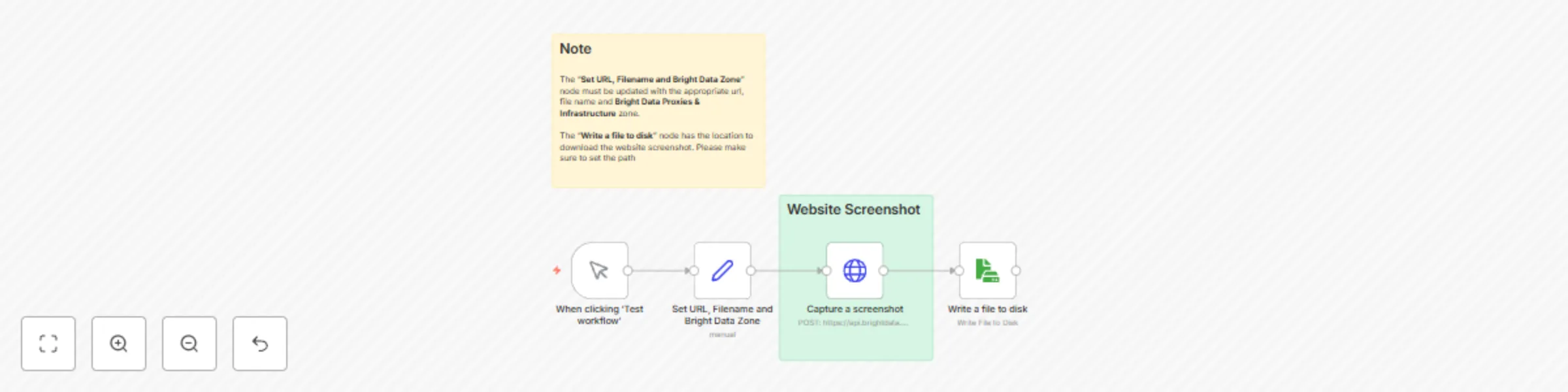 Capture website screenshots with Bright Data Web Unlocker and save to disk preview