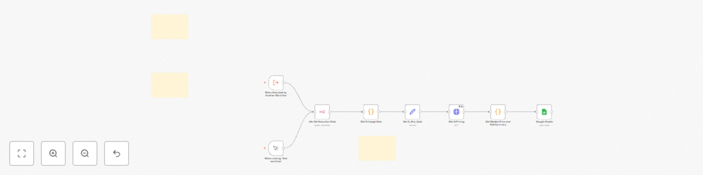 Workflow preview: 🥇 Token Estim8r -sub workflow to track AI model token usage and cost with JinaAI