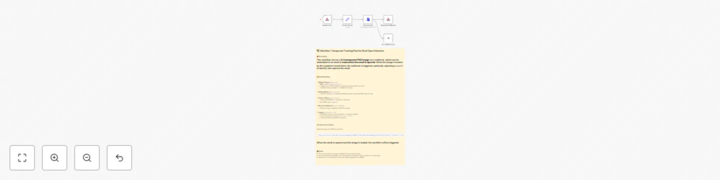 Workflow preview: Transparent tracking pixel for email open detection
