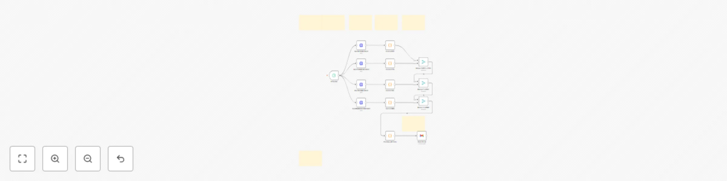 Workflow preview: Receive Bitcoin, Etherium, Solana, Binance data with Gecko Coin and Gmail