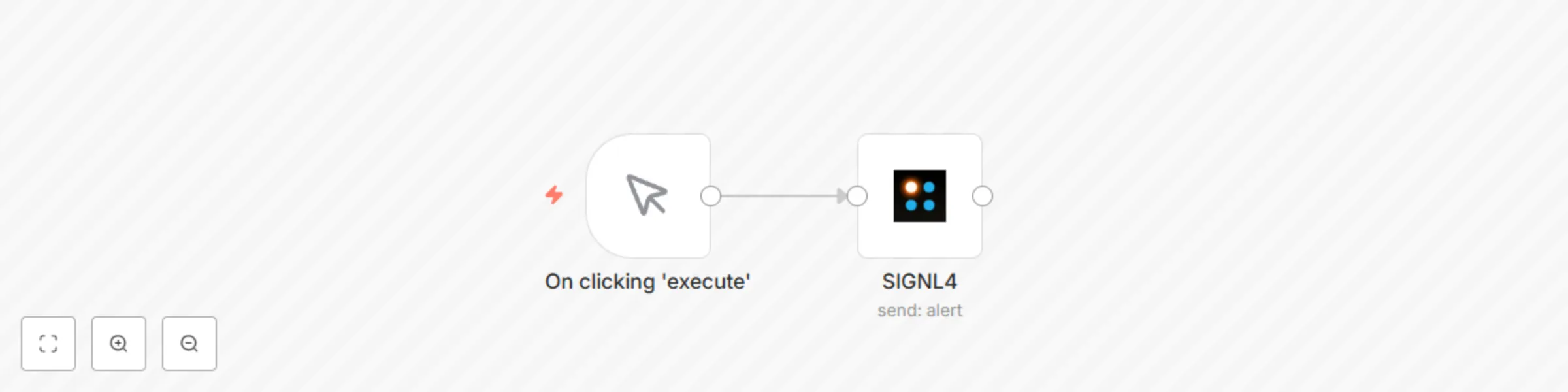 Workflow preview: Create an alert on SIGNL4
