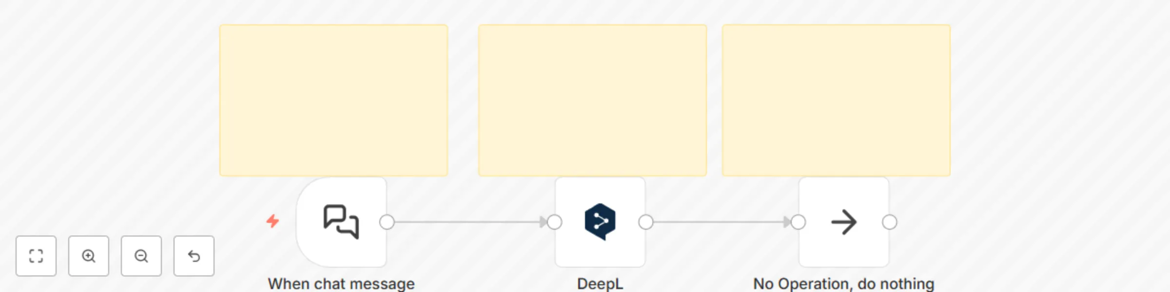 Workflow preview: Real-time chat translation with DeepL