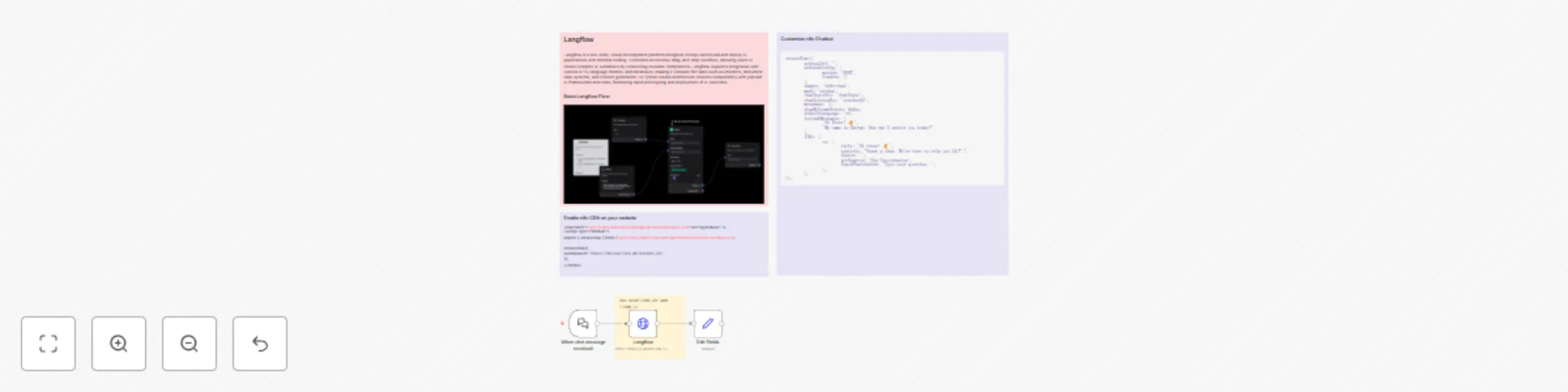 Create AI-powered website chatbot with Langflow backend and custom branding preview