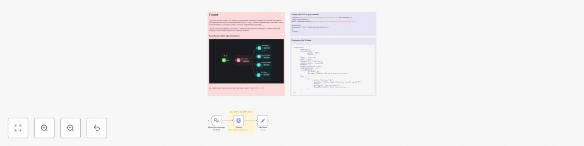 Create a branded AI chatbot for websites with Flowise multi-agent chatflows preview