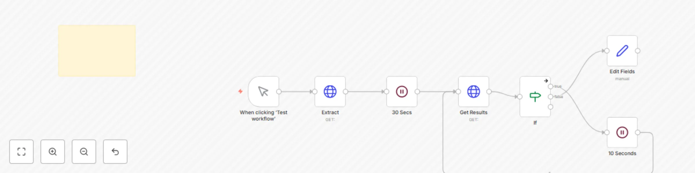 Workflow preview: 🌐 Firecrawl website content extractor