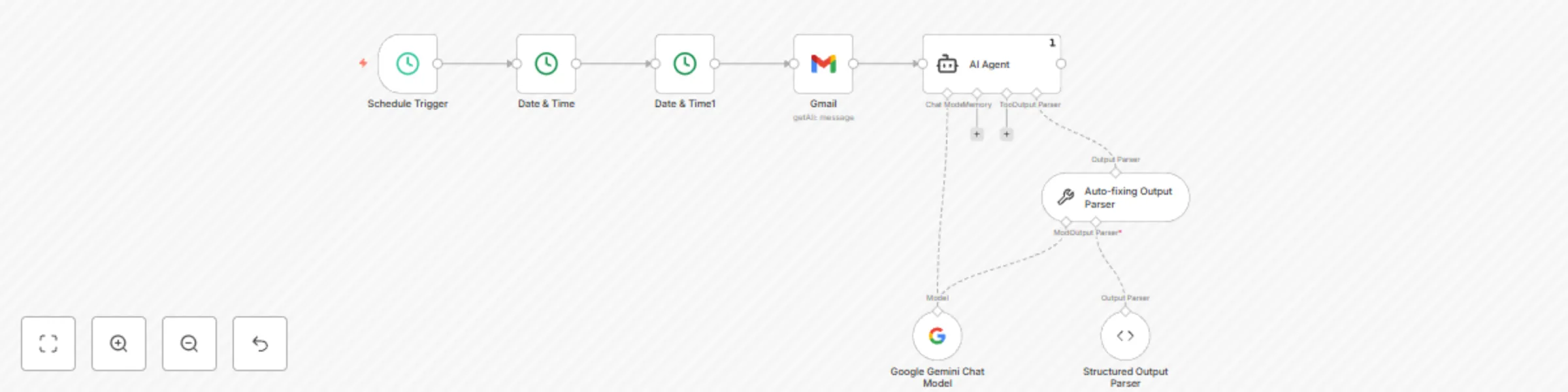 Workflow preview: Create daily Gmail summaries with Google Gemini AI