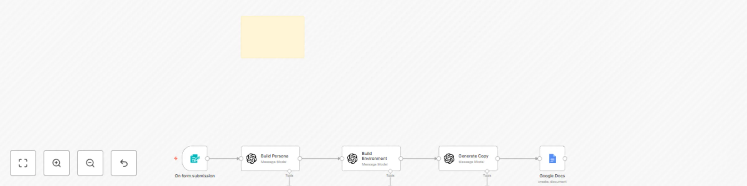 Veo 3 ad script builder (GPT-4 + Google Docs integration) preview