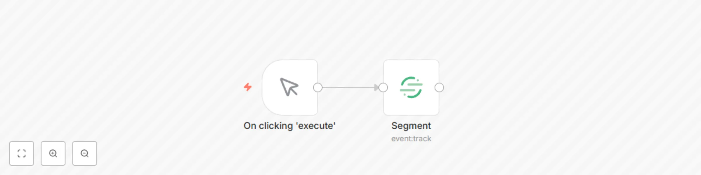 Workflow preview: Track an event in Segment