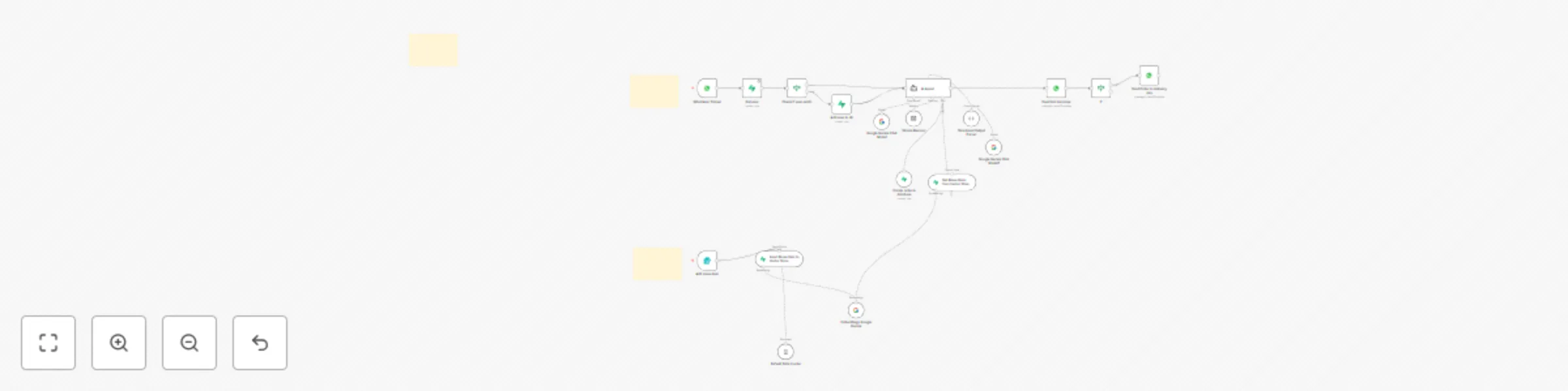 Workflow preview: AI-powered restaurant order and menu management with WhatsApp and Google Gemini