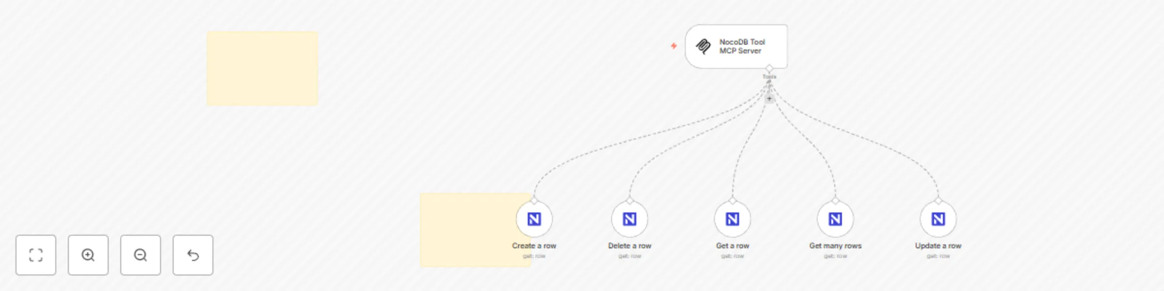Workflow preview: 🛠️ NocoDB tool MCP server 💪 all 5 operations