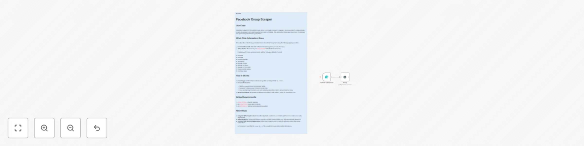 Workflow preview: Extract Facebook group posts with Airtop