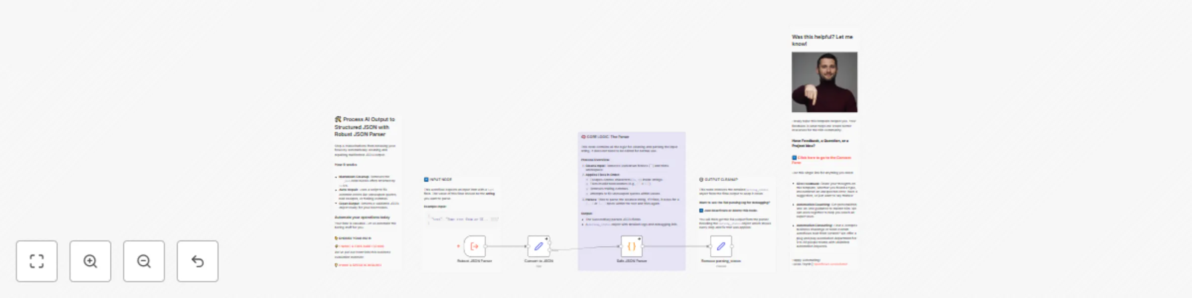 🛠️ Process AI Output to Structured JSON with Robust JSON Parser preview