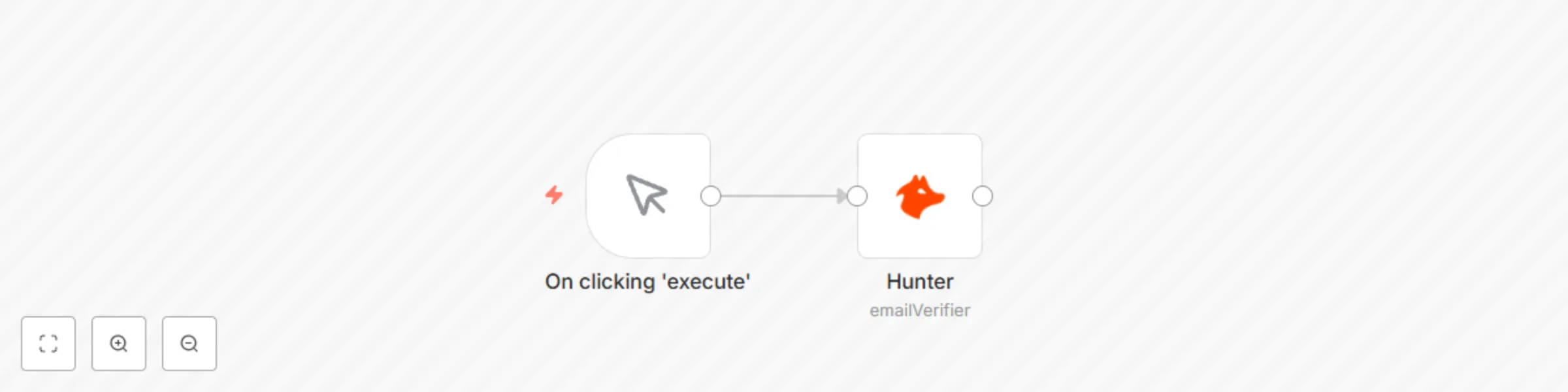 Workflow preview: Verify email deliverability with Hunter