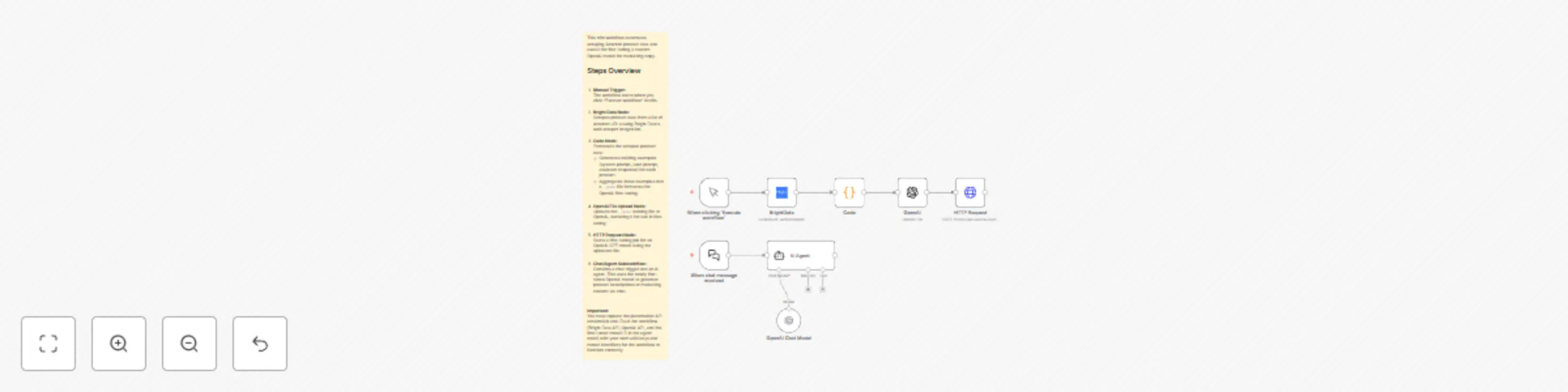Workflow preview: E-commerce product fine-tuning with Bright Data and OpenAI