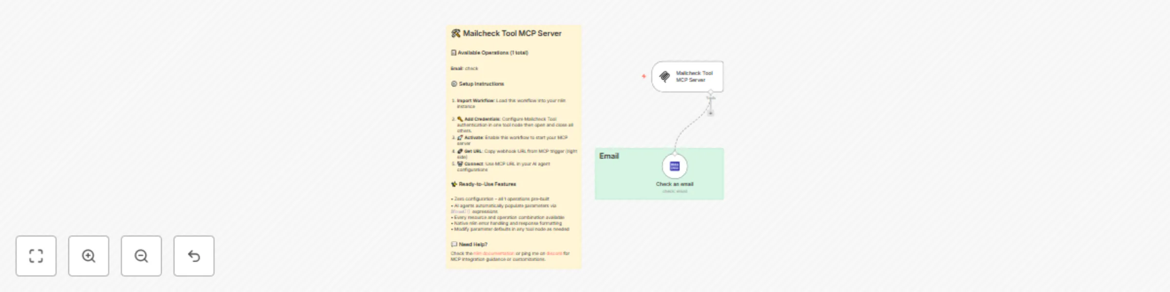 Check email via AI agent with Mailcheck Tool MCP Server preview