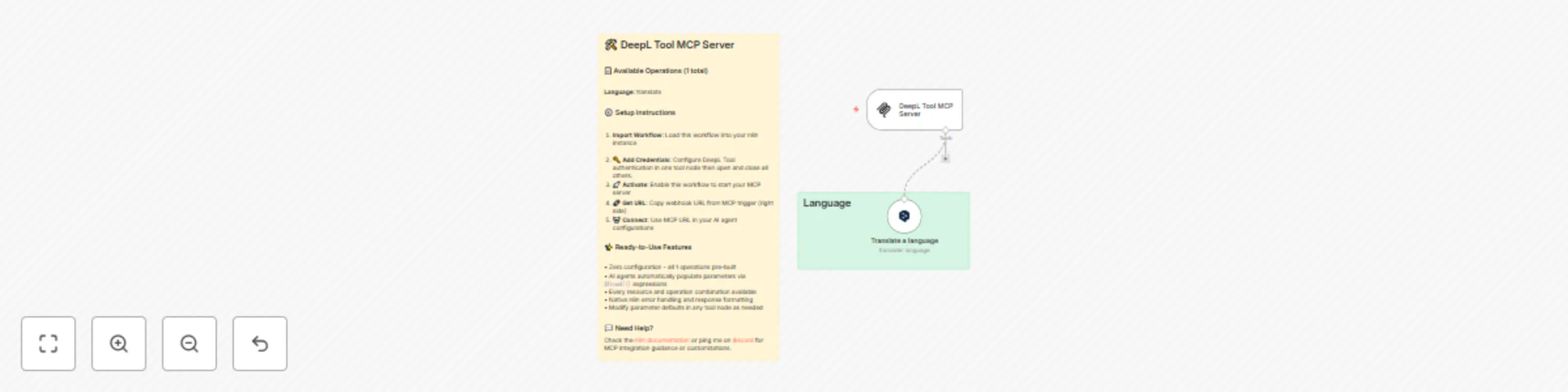 Expose translate a language endpoint to AI agents with DeepL tool MCP Server preview