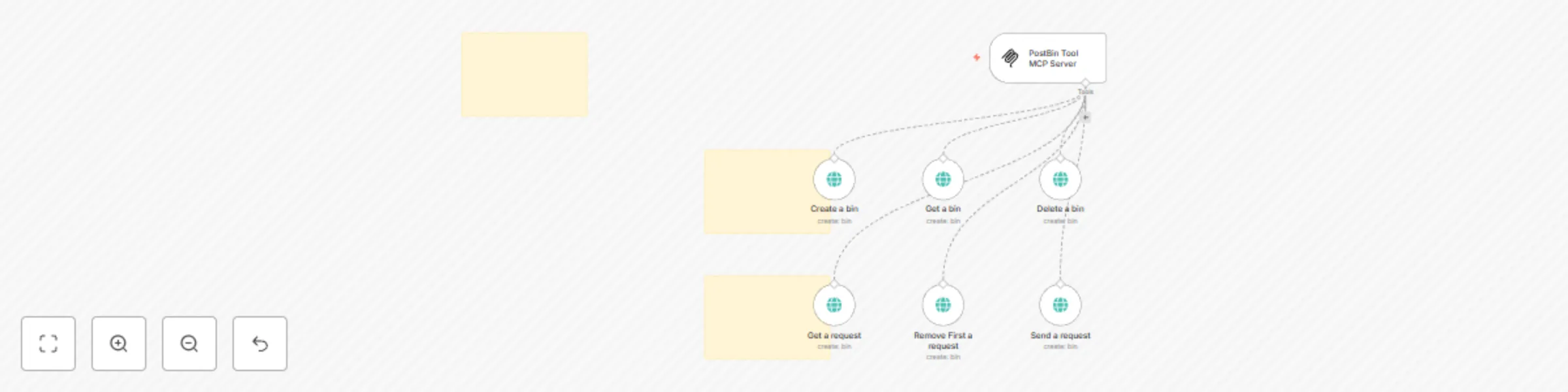 Workflow preview: 🛠️ PostBin tool MCP server 💪 6 operations