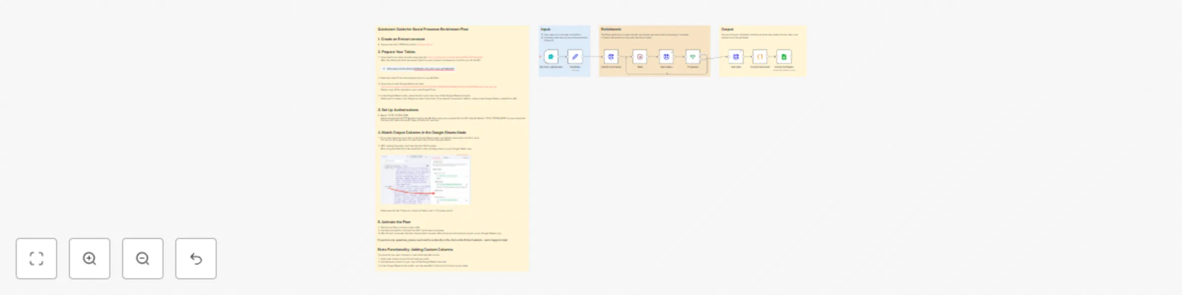 Workflow preview: Collect company social media profiles with Extruct AI to Google Sheets