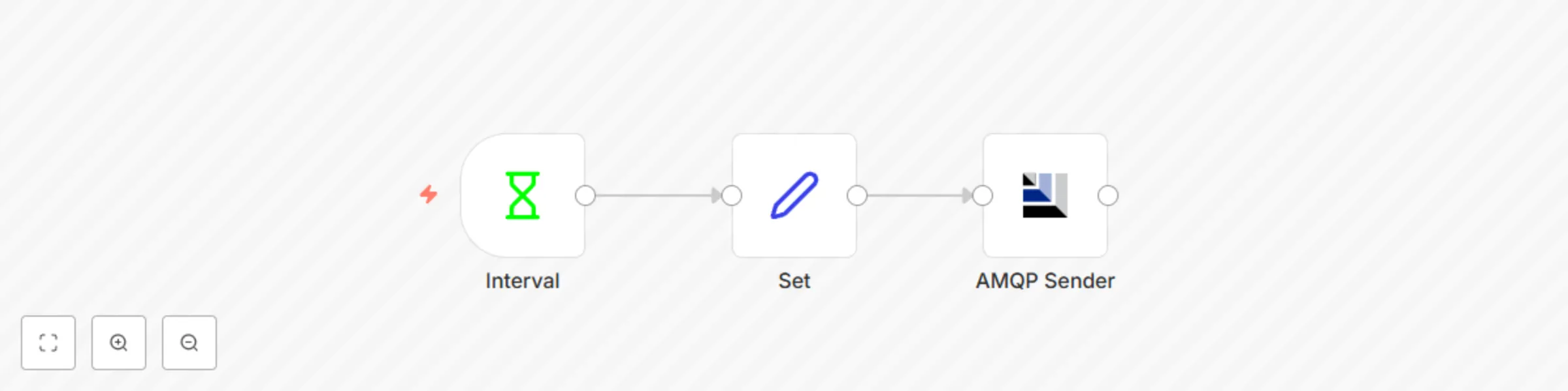 Workflow preview: Generate and queue factory sensor data in AMQP